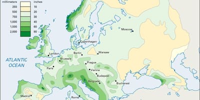 Хур тунадас нь газрын зураг ирланд