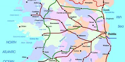 Зураг галт тэрэгний зам ирландад