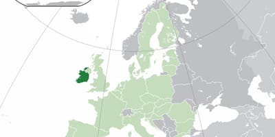 Ирланд зураг, дэлхийн газрын зураг